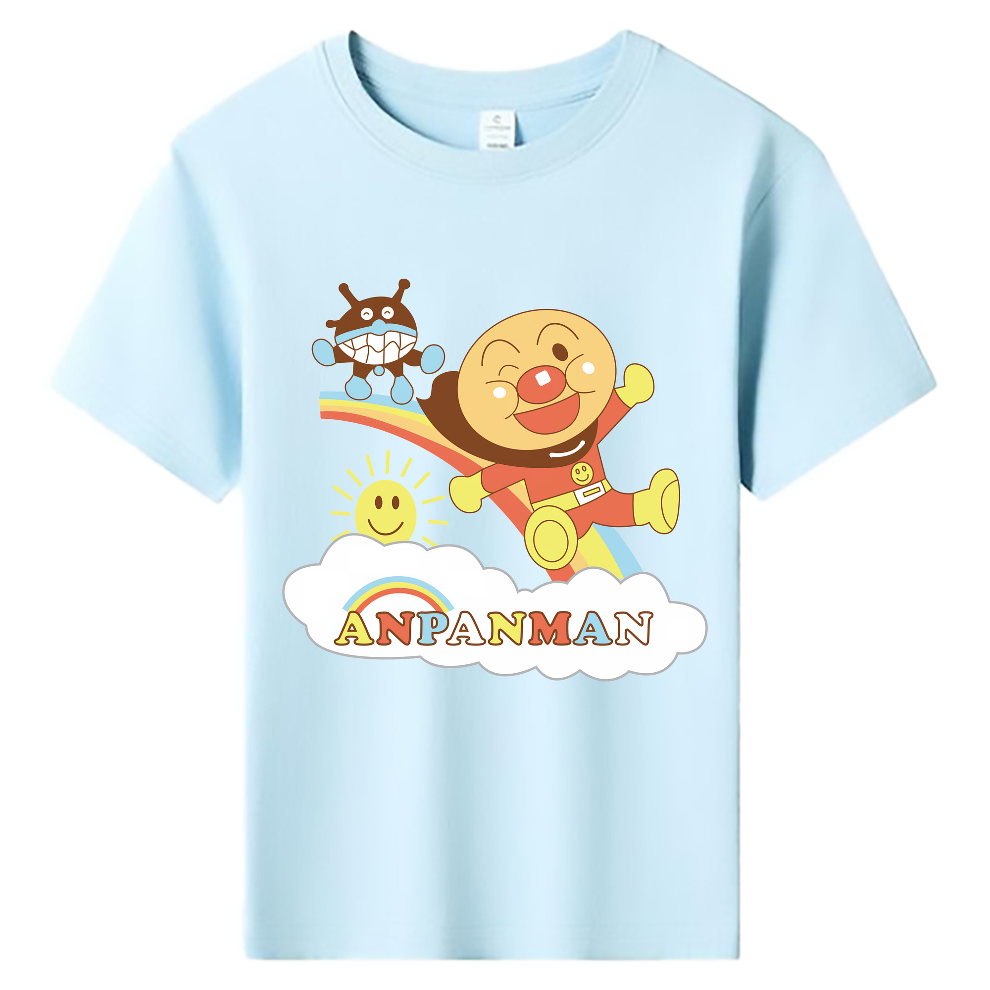 （画像用） アンパンマン Anpanman 綿100％キッズTシャツ（フロントプリント）